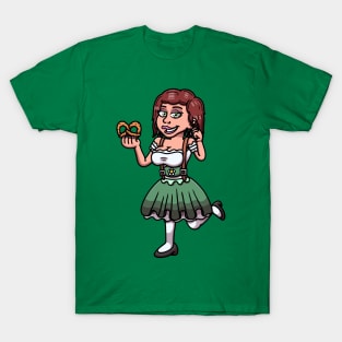 Oktoberfest Girl With Pretzel T-Shirt